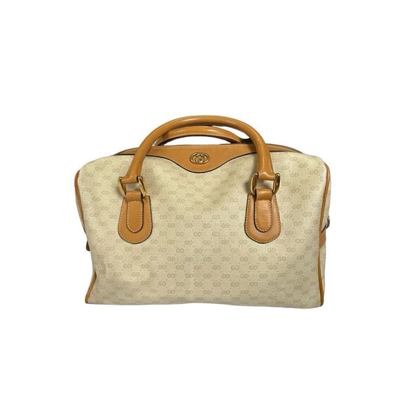 Gucci brown gg golden logo Boston bag - Picture 6 of 16